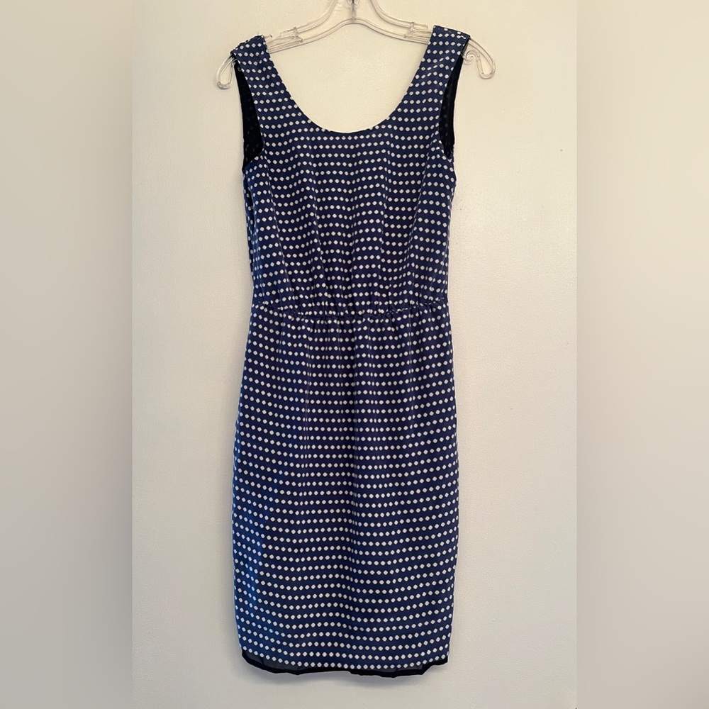 Marc By Marc Jacobs Blue Sheath Silk Midi Dress size 4